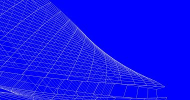 Mimari sanat konseptinde soyut çizgiler, minimum geometrik şekiller. 