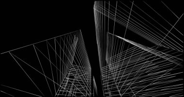 soyut mimari duvar kağıdı tasarımı, dijital konsept arkaplan