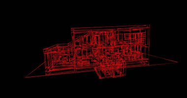 soyut mimari duvar kağıdı tasarımı, dijital konsept arkaplan