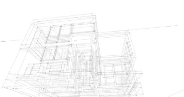 soyut mimari duvar kağıdı tasarımı, dijital konsept arkaplan