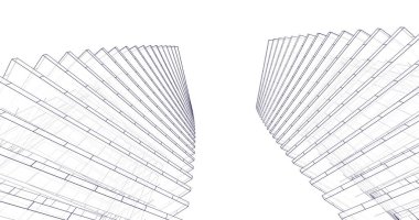 soyut mimari duvar kağıdı tasarımı, dijital konsept arkaplan