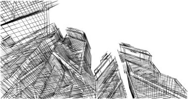 minimal geometrik şekiller, mimari çizgiler