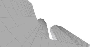 soyut mimari duvar kağıdı tasarımı, dijital konsept arkaplan