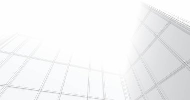 Arkaplanda mimari bina 3d illüstrasyon