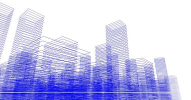 soyut mimari duvar kağıdı tasarımı, dijital konsept arkaplan