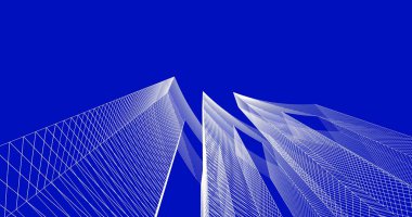 soyut mimari duvar kağıdı tasarımı, dijital konsept arkaplan
