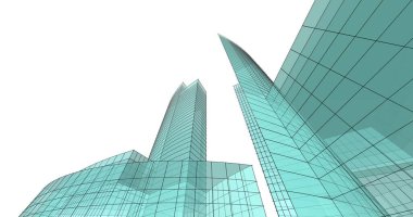 soyut mimari duvar kağıdı tasarımı, dijital konsept arkaplan