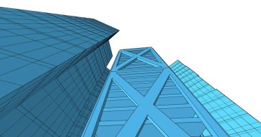 soyut mimari duvar kağıdı tasarımı, dijital konsept arkaplan