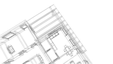 soyut mimari duvar kağıdı tasarımı, dijital konsept arkaplan
