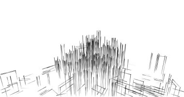 soyut mimari duvar kağıdı tasarımı, dijital konsept arkaplan