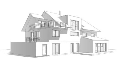 soyut mimari duvar kağıdı tasarımı, dijital konsept arkaplan