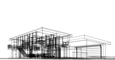 soyut mimari duvar kağıdı tasarımı, dijital konsept arkaplan