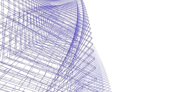Абстрактный Архитектурный Дизайн Обоев Цифровой Концепт Фон — стоковое фото