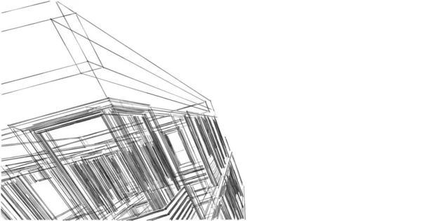 Абстрактный Архитектурный Дизайн Обоев Цифровой Концепт Фон — стоковое фото