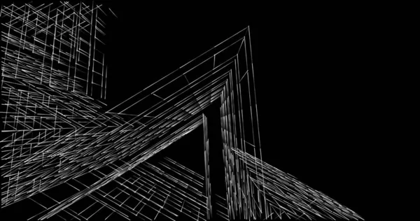Абстрактный Архитектурный Дизайн Обоев Цифровой Концепт Фон — стоковое фото