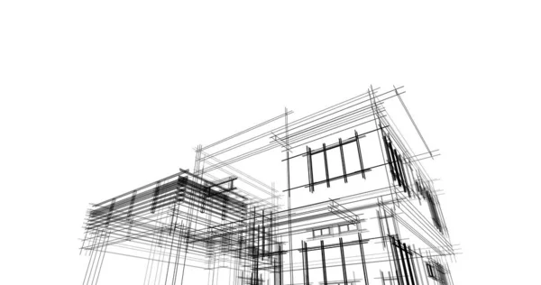 Абстрактный Архитектурный Дизайн Обоев Цифровой Концепт Фон — стоковое фото