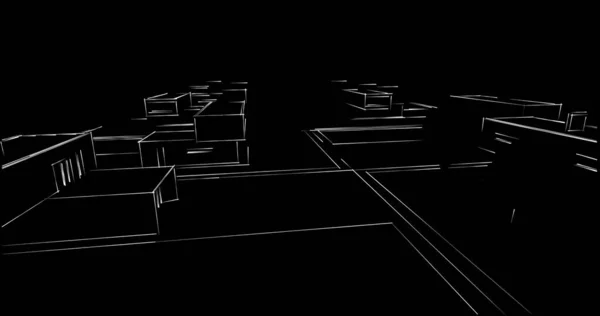 Abstrakcyjny Projekt Tapety Architektonicznej Cyfrowe Tło Koncepcyjne — Zdjęcie stockowe