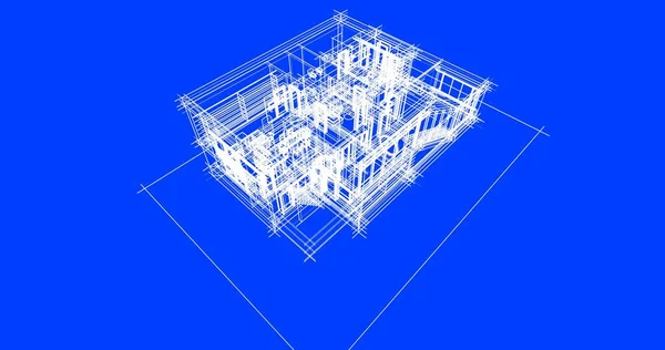 Abstrakcyjny Projekt Tapety Architektonicznej Cyfrowe Tło Koncepcyjne — Zdjęcie stockowe