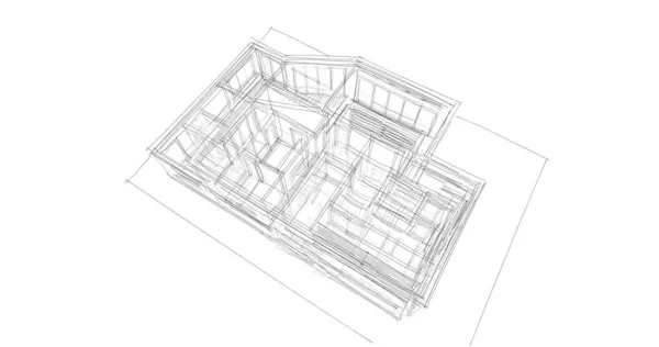 Abstrakcyjny Projekt Tapety Architektonicznej Cyfrowe Tło Koncepcyjne — Zdjęcie stockowe