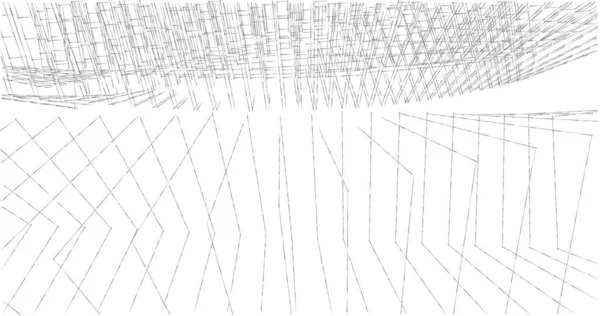 Абстрактные Чертежи Архитектурном Искусстве Минимальные Геометрические Формы — стоковое фото