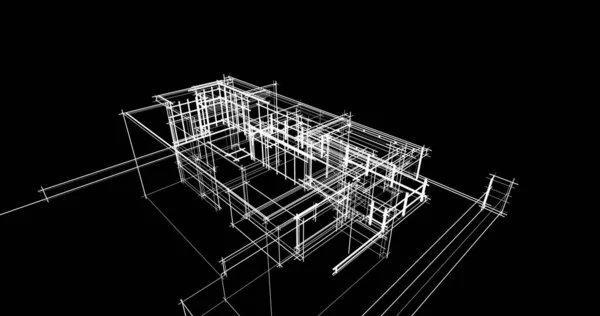 Desain Bangunan Geometris Arsitektur — Stok Foto