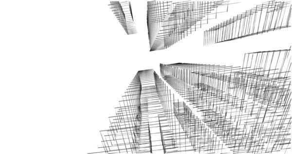 Архитектурное Построение Иллюстрации Фоне — стоковое фото