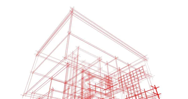 Абстрактный Архитектурный Дизайн Обоев Цифровой Концепт Фон — стоковое фото