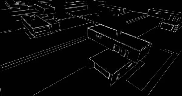 Abstrakcyjny Projekt Tapety Architektonicznej Cyfrowe Tło Koncepcyjne — Zdjęcie stockowe