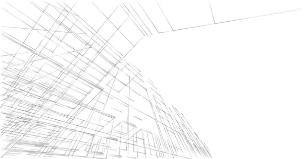 Абстрактный Архитектурный Дизайн Обоев Цифровой Концепт Фон — стоковое фото
