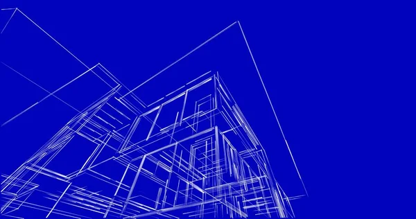 Абстрактный Архитектурный Дизайн Обоев Цифровой Концепт Фон — стоковое фото