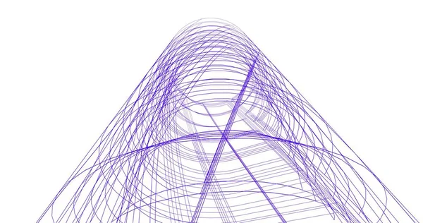 建筑墙纸设计 数字概念背景 — 图库照片