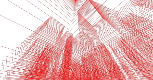 Diseño Abstracto Papel Pintado Arquitectónico Fondo Concepto Digital — Foto de Stock