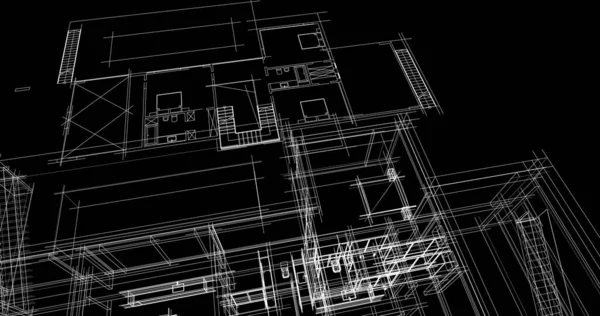 抽象的な建築壁紙のデザインデジタルコンセプトの背景 — ストック写真