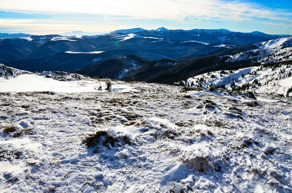 Vista Panorâmica Das Montanhas Fundo Natureza — Fotografia de Stock