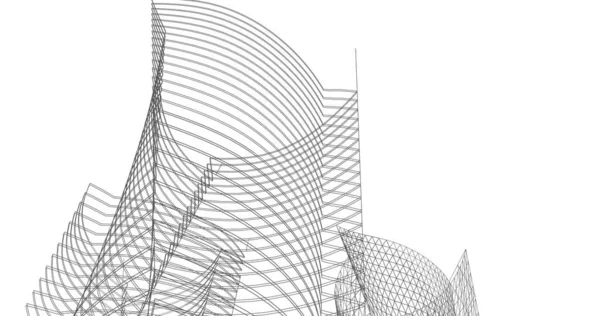 Абстрактный Архитектурный Дизайн Обоев Цифровой Концепт Фон — стоковое фото