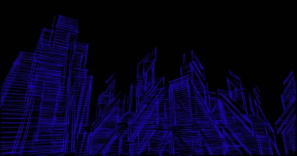 Minimalne Kształty Geometryczne Linie Architektoniczne — Zdjęcie stockowe