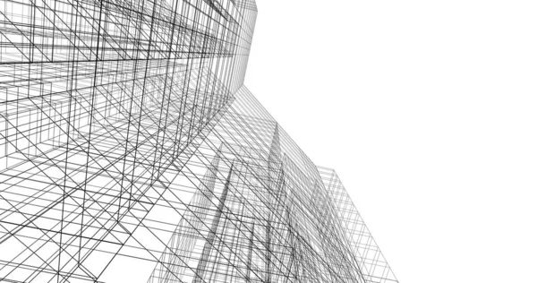 Абстрактный Архитектурный Дизайн Обоев Цифровой Концепт Фон — стоковое фото