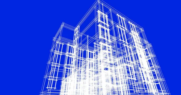 Абстрактный Архитектурный Дизайн Обоев Цифровой Концепт Фон — стоковое фото