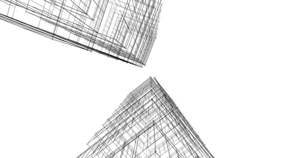Абстрактный Архитектурный Дизайн Обоев Цифровой Концепт Фон — стоковое фото