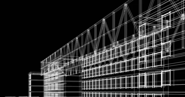 Абстрактный Архитектурный Дизайн Обоев Цифровой Концепт Фон — стоковое фото