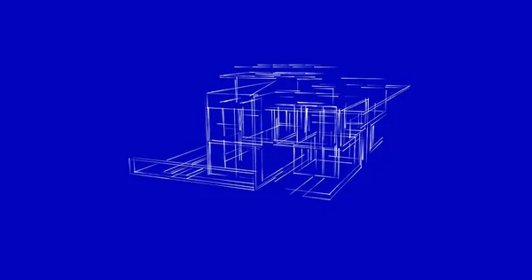 Abstrakcyjny Projekt Tapety Architektonicznej Cyfrowe Tło Koncepcyjne — Zdjęcie stockowe