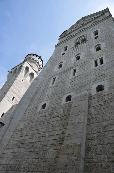 Старый Замок Башнями Архитектурный Снимок — стоковое фото