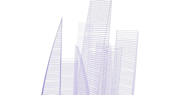 Minimalne Kształty Geometryczne Linie Architektoniczne — Zdjęcie stockowe