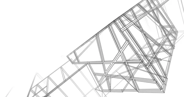 Abstrakcyjny Projekt Tapety Architektonicznej Cyfrowe Tło Koncepcyjne — Zdjęcie stockowe