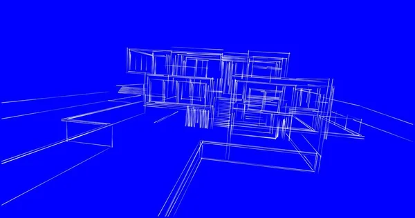 Абстрактный Архитектурный Дизайн Обоев Цифровой Концепт Фон — стоковое фото