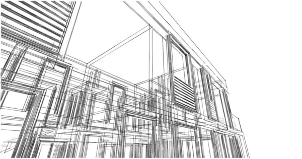 Абстрактный Архитектурный Дизайн Обоев Цифровой Концепт Фон — стоковое фото
