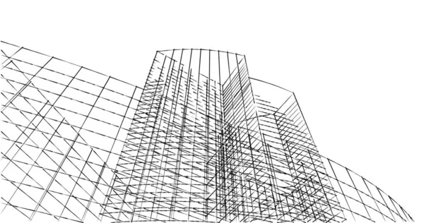 Абстрактный Архитектурный Дизайн Обоев Цифровой Концепт Фон — стоковое фото