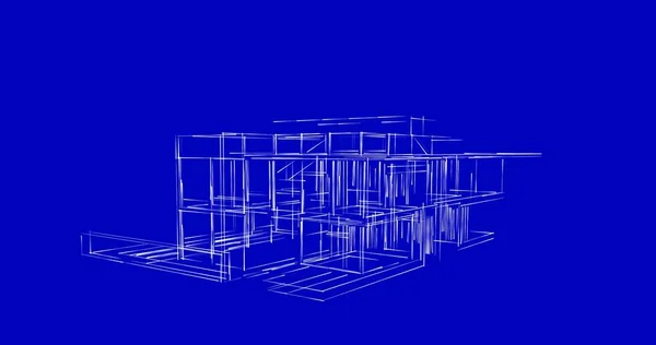 Abstrakcyjny Projekt Tapety Architektonicznej Cyfrowe Tło Koncepcyjne — Zdjęcie stockowe