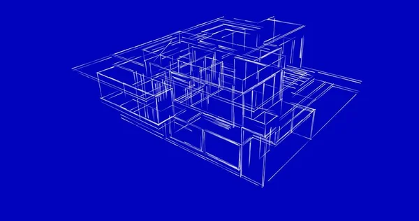 Abstrakt Arkitektonisk Tapet Design Digitalt Koncept Bakgrund — Stockfoto