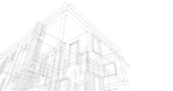 几何建筑的设计 — 图库照片